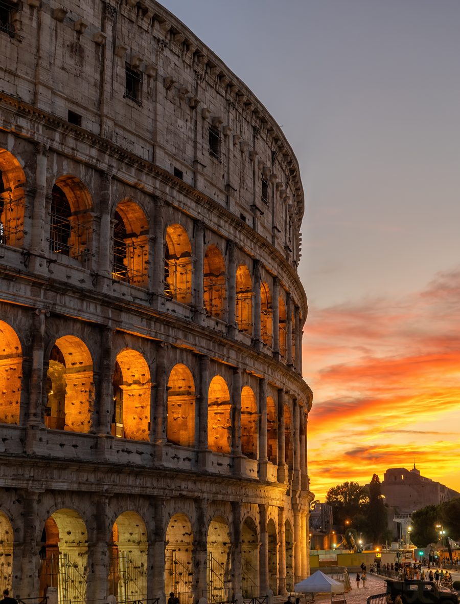 Il Colosseo al tramonto