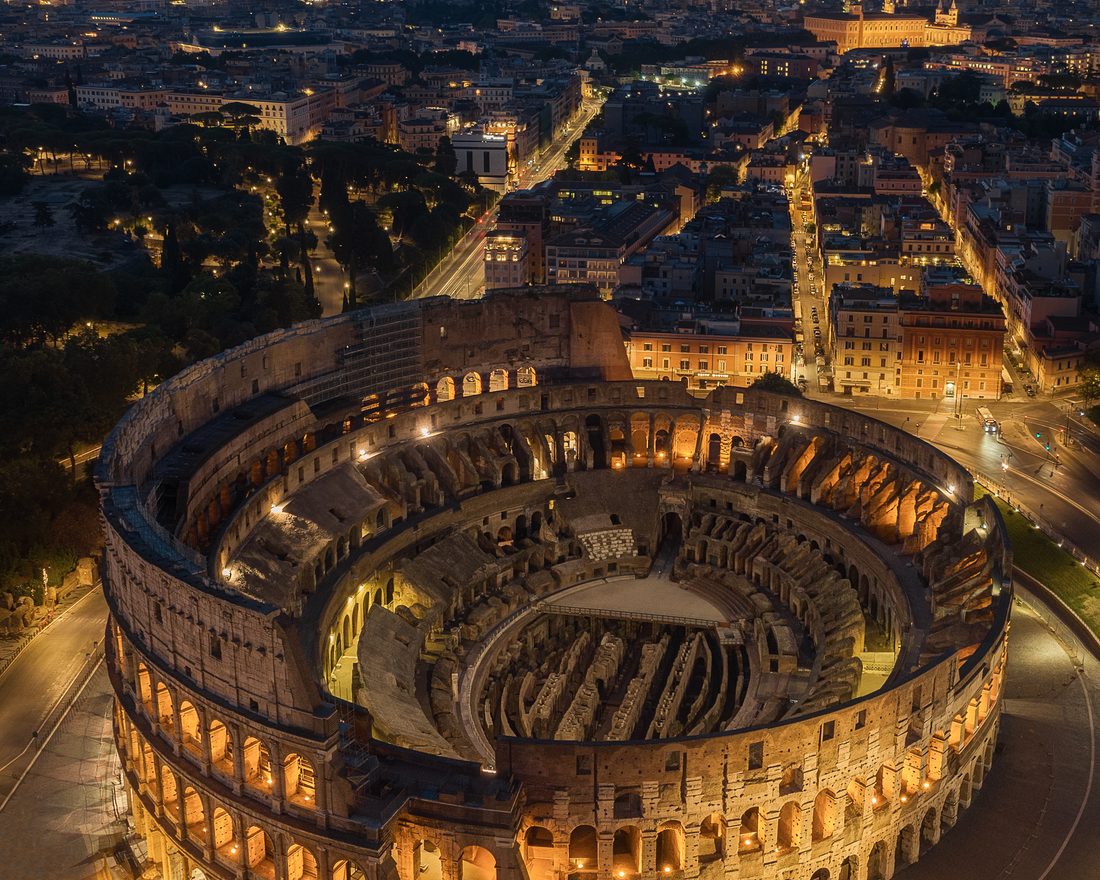 Roma vista dall'alto