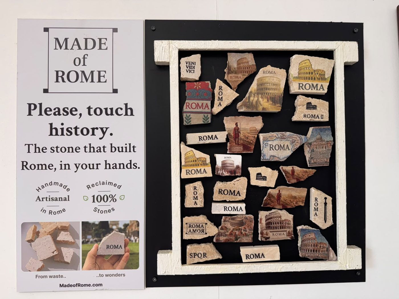 Die Travertin-Magnete — Die Made-of-Rome-Magnete aus Travertin